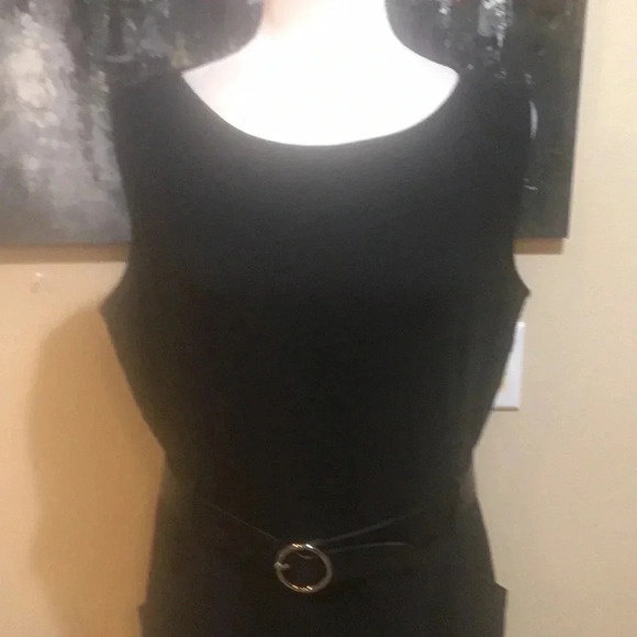 Axcess by Liz Claiborne Career West Black Dress w/Side Pockets fully lined-12 - Picture 5 of 9